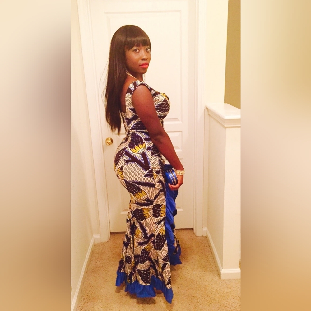 Evening/Prom Dress in AFRICAN print